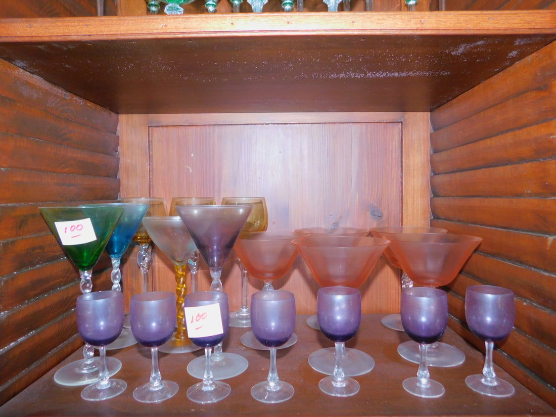 Assorted colored crystal stemware (1 of 1)