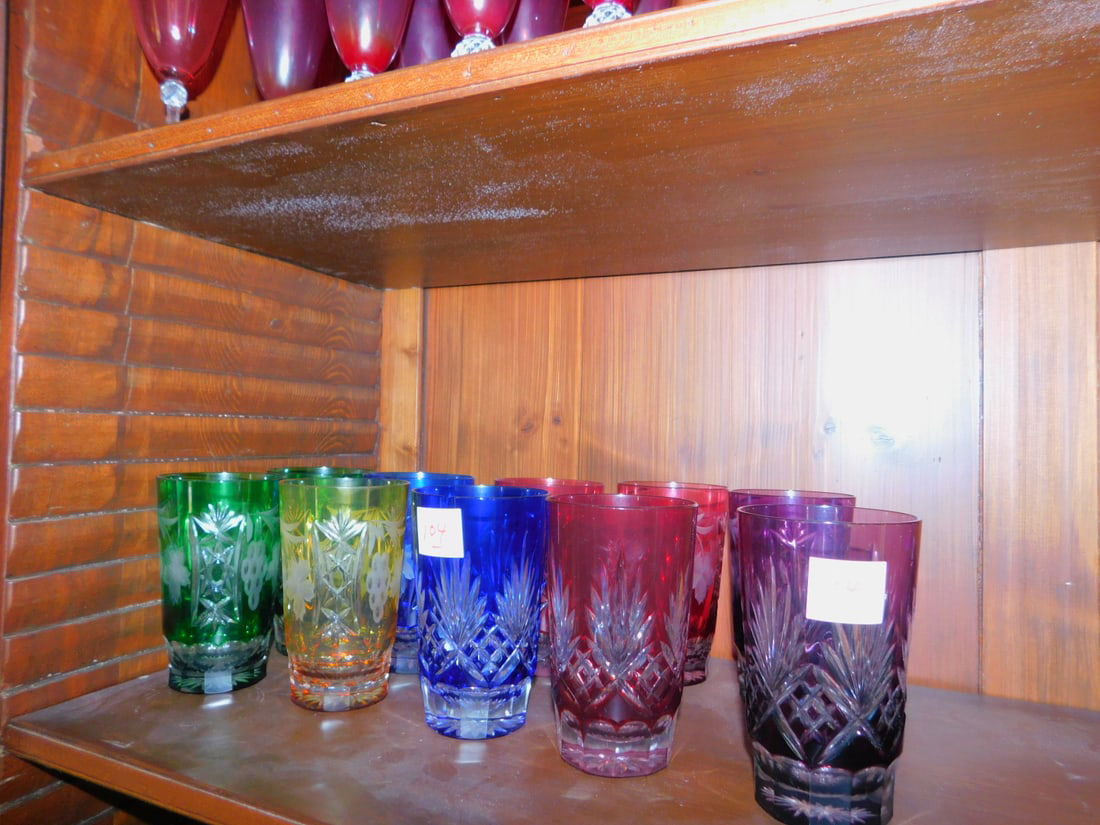 (10) cut glass tumblers (1 of 2)