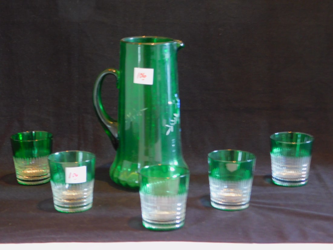 Pitcher and tumblers (1 of 1)