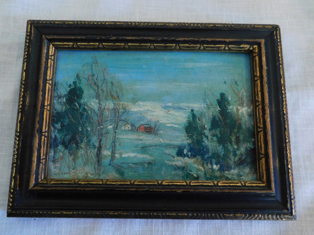 W E Baum oil on artist board (1 of 4)