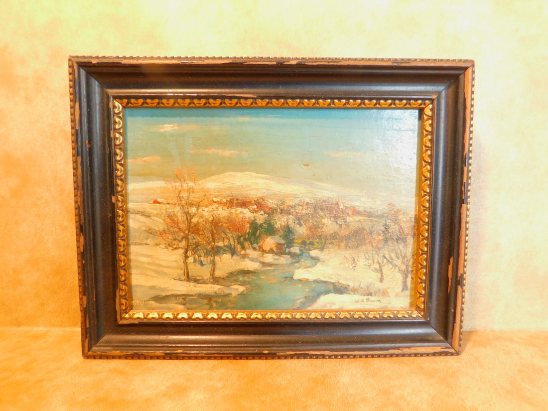 W E Baum oil on artist board (1 of 4)