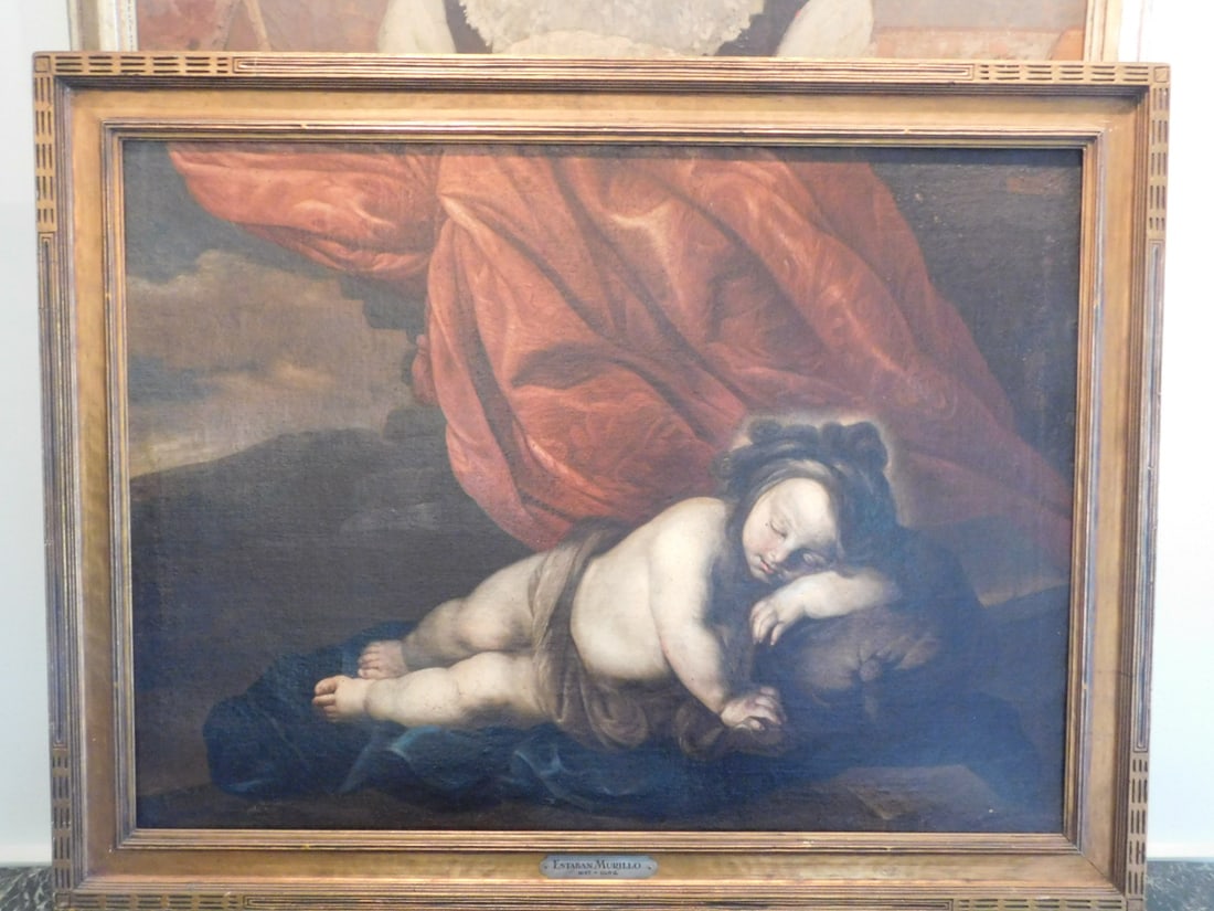 Estaban Murillo framed oil on canvas (1 of 10)