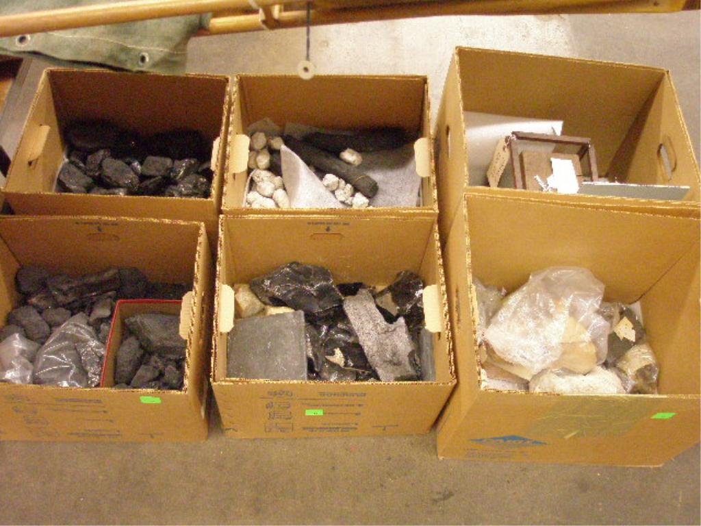 Coal & Other Mineral Samples: 6 boxes assorted vintage coal & other mineral/rock samples. Provenance: From the Collection of the former Commercial Museum, Philadelphia (later the Civic Center Museum).