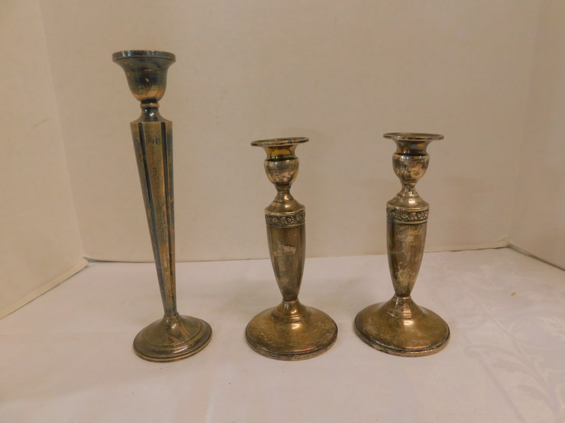 3 Sterling Candlesticks (1 of 7)