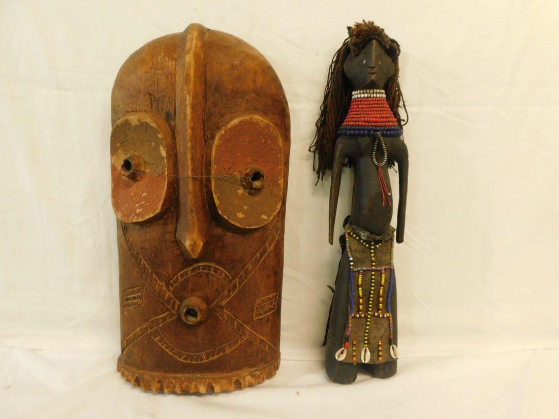 2 African Mask & Figure (1 of 10)