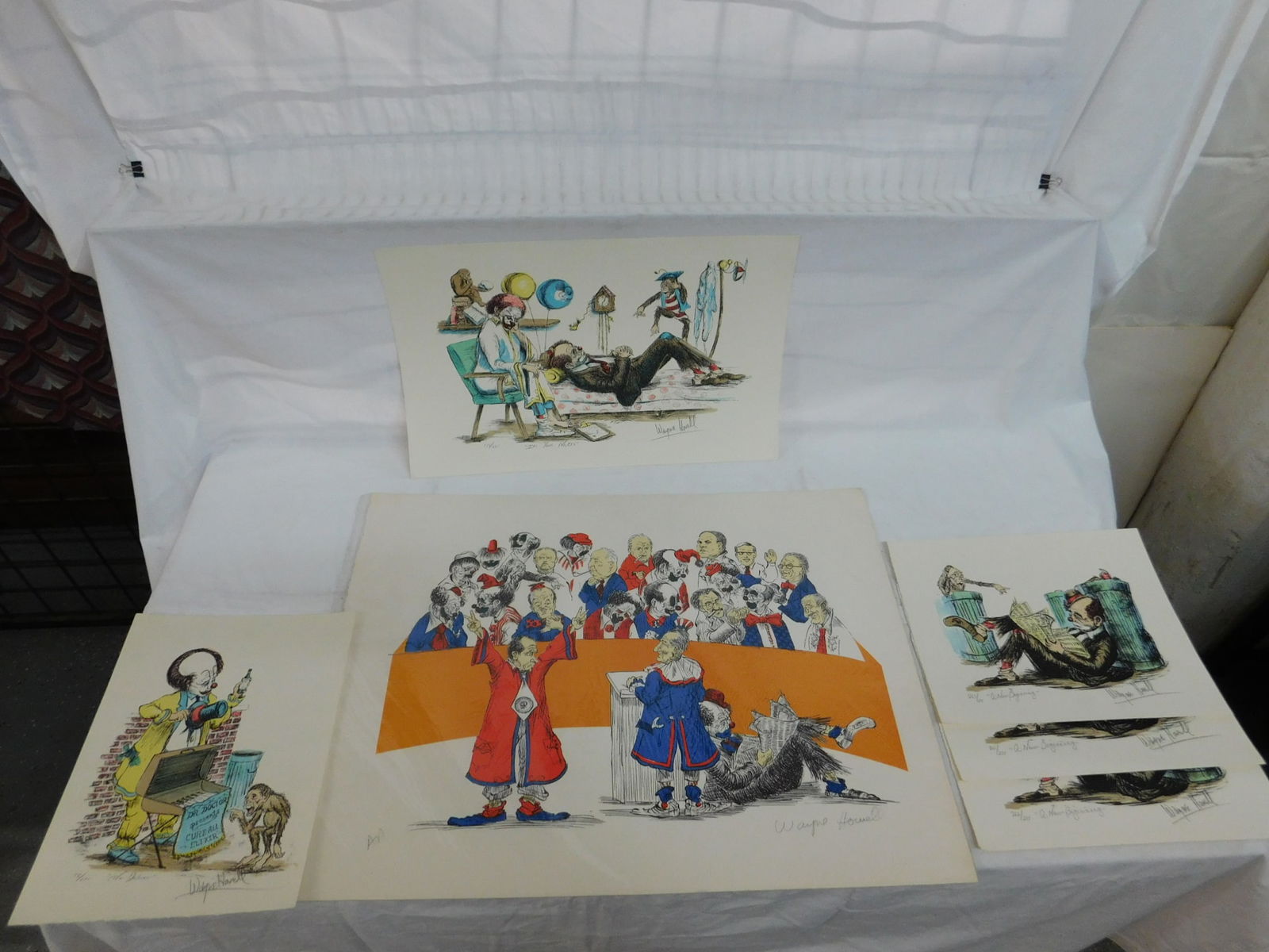 6 Wayne Howell, Clown Prints (1 of 8)