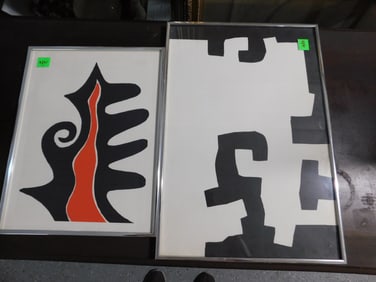Calder & Chillida Lithographs