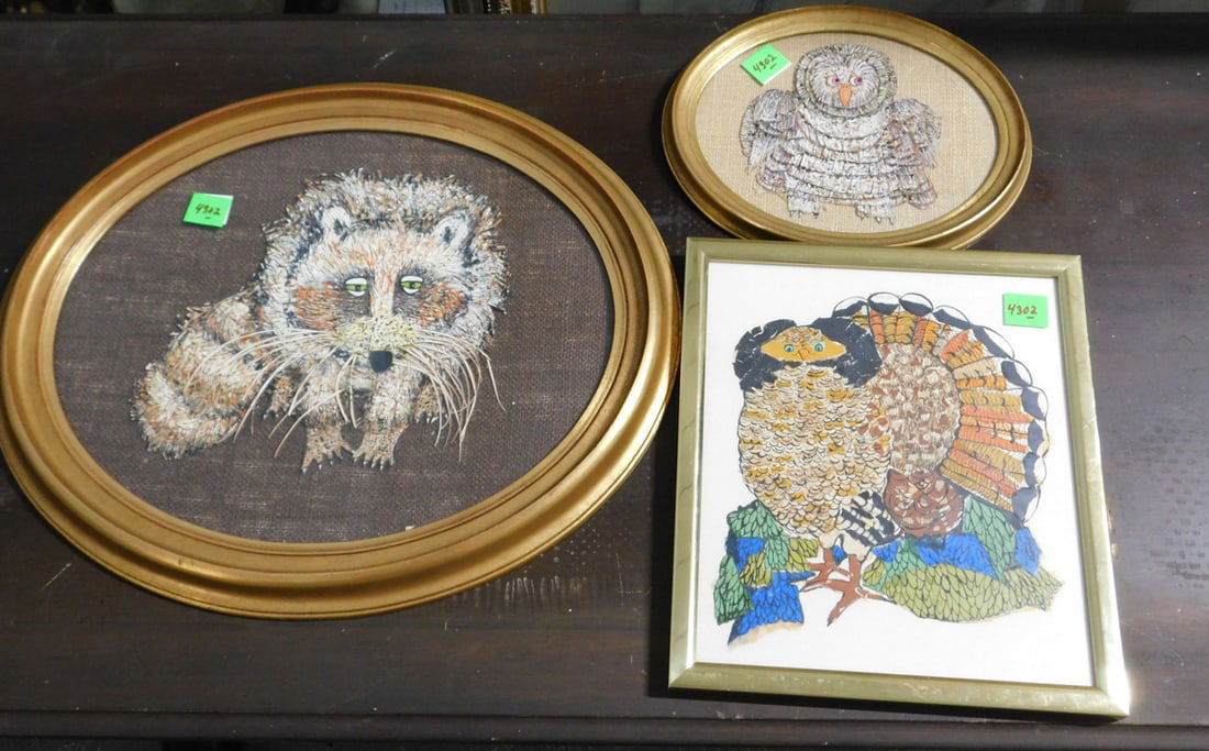 3 Framed Animal Cut Outs (1 of 5)