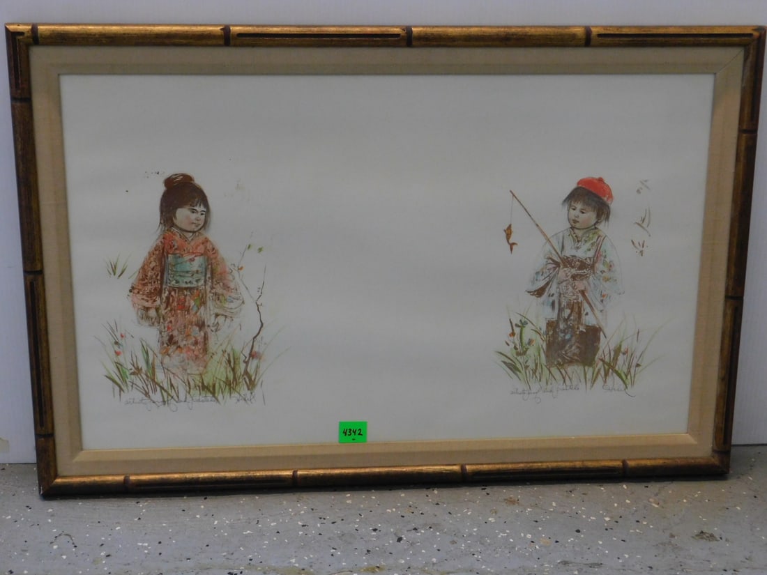 Edna Hibel Pastel/Litho (1 of 4)