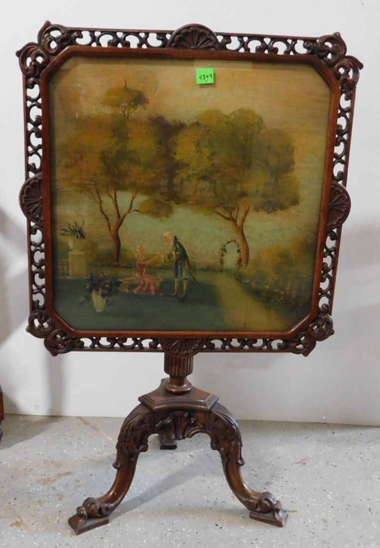 Chippendale Style Fire Screen (1 of 11)