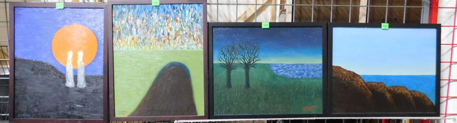 4 Joseph D. Sine Paintings (1 of 8)