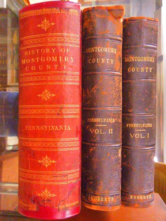 1884 History of Montgomery County, PA: [2 titles] Theodore W. Bean(ed.). History of Montgomery County, Pennsylvania. Philadelphia, Everts and Peck, 1884; together with: Ellwood Roberts (ed). Biographical Annuals of Montgomery County Pennsy