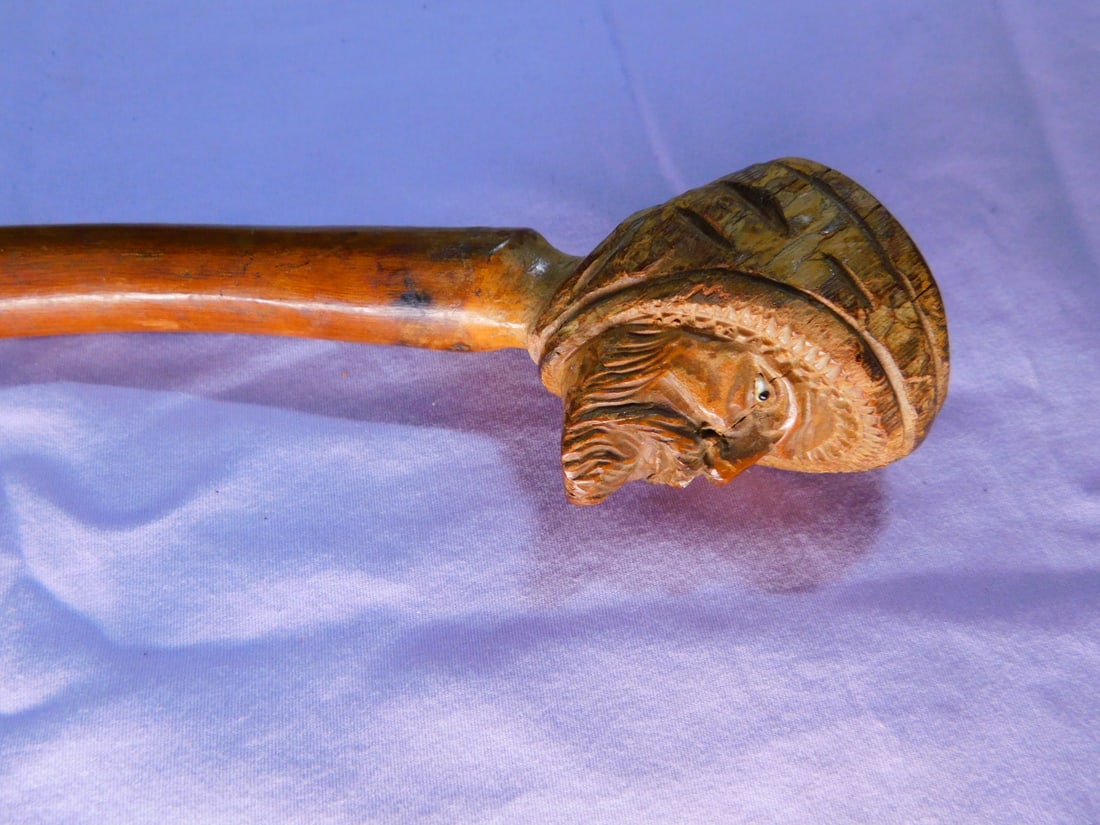 Arabian Head Carved Cane