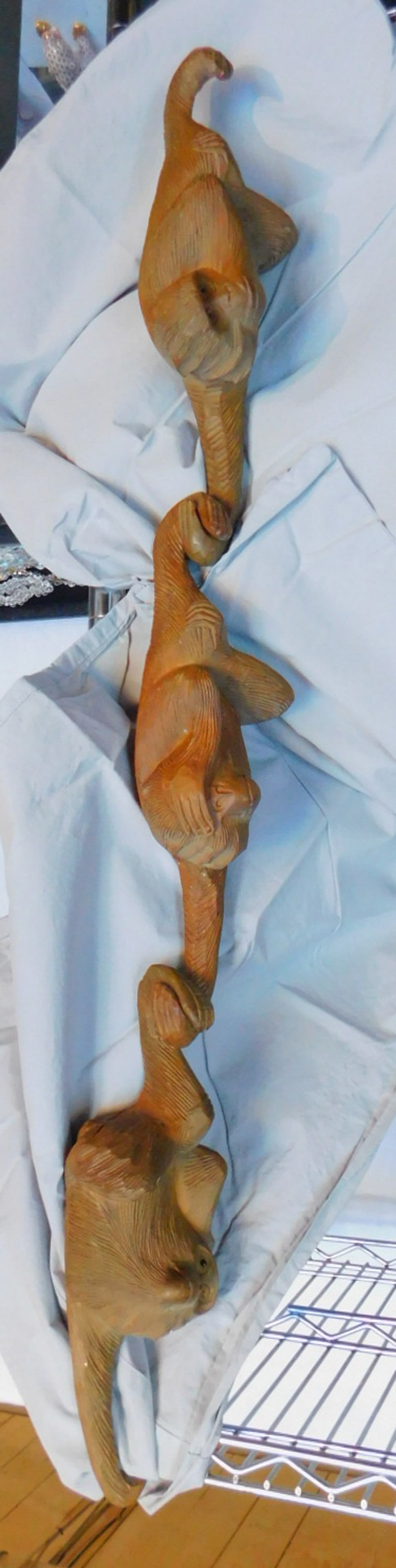 3 Hanging Carved Monkey's (1 of 7)