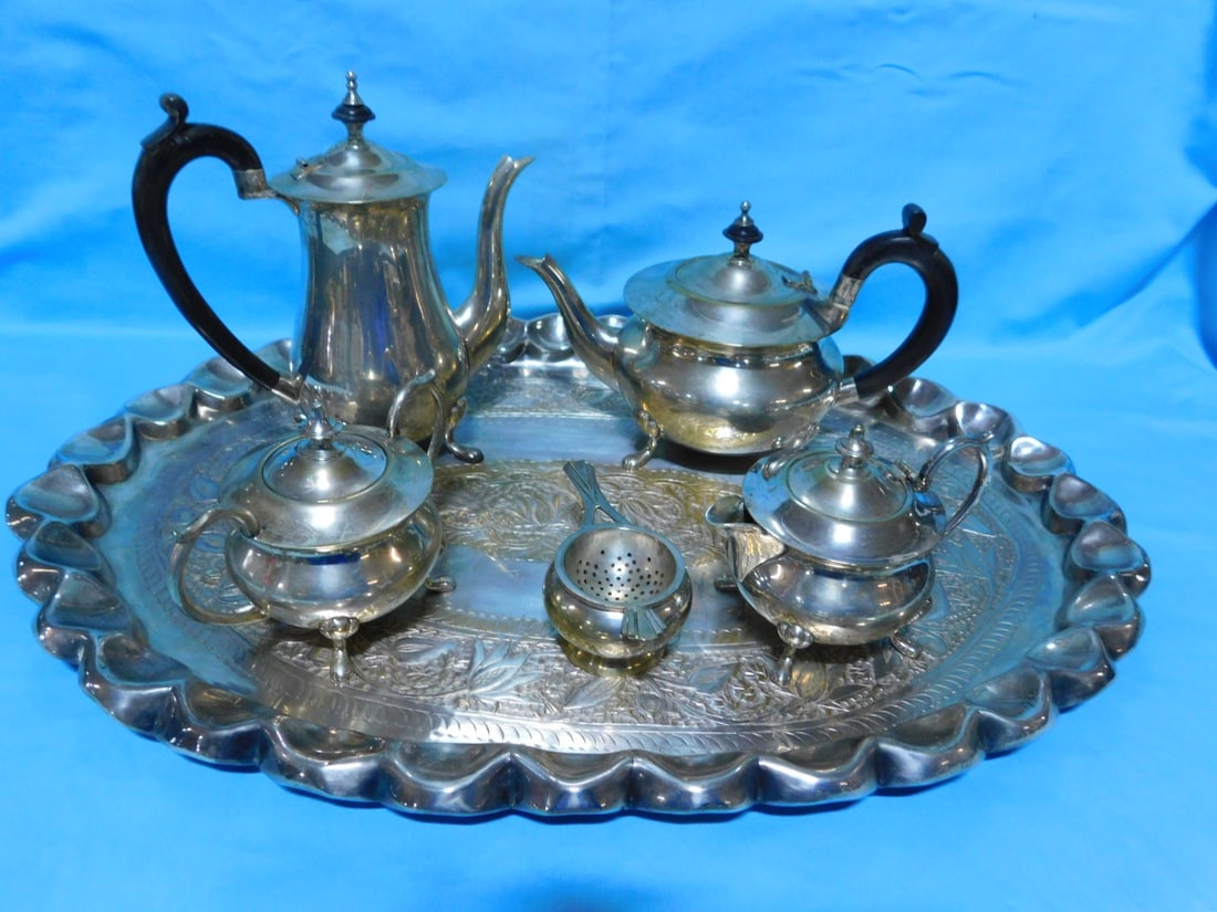 Silver Plate Coffee Service (1 of 3)
