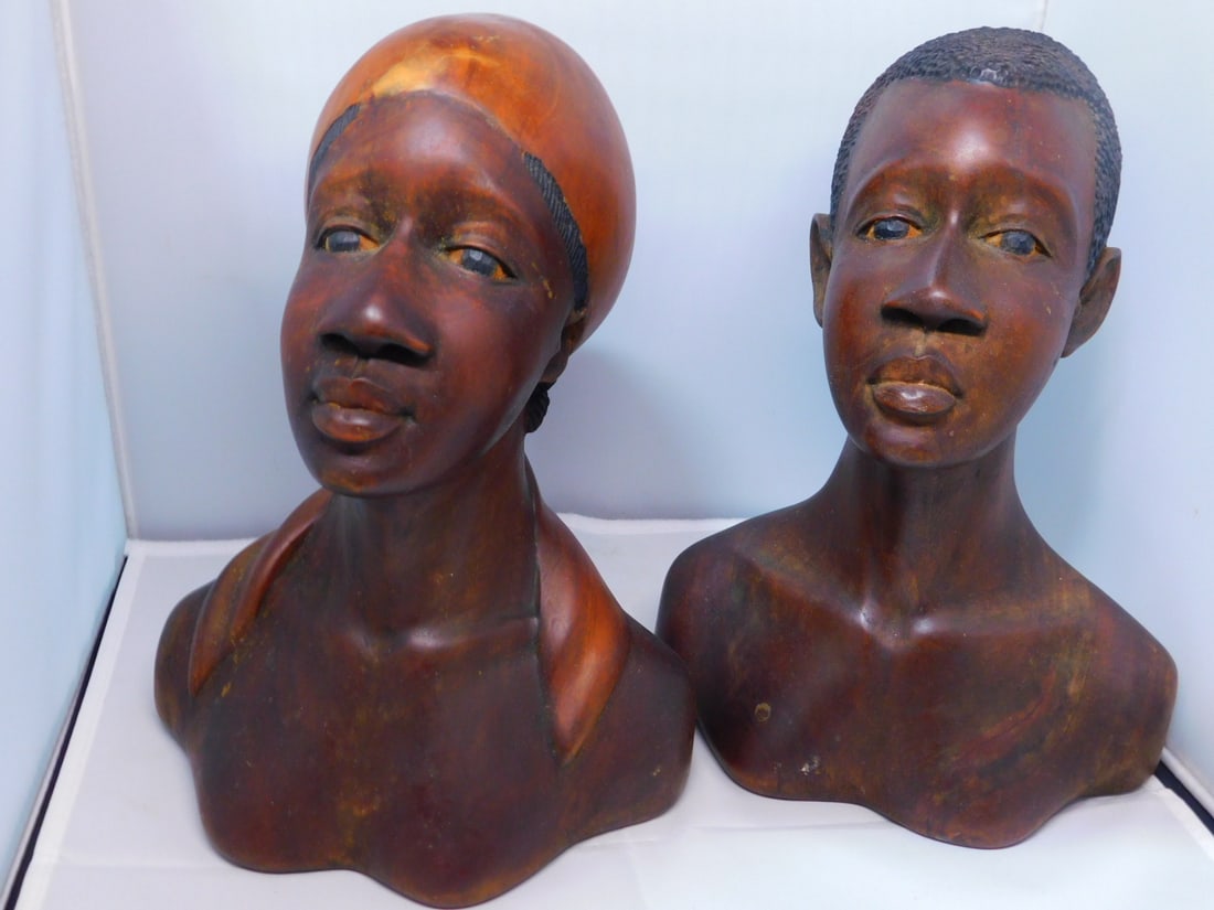 Pr Haiti Carved Busts (1 of 3)