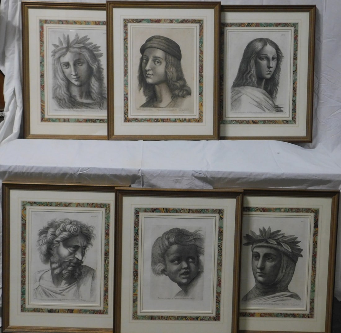 6 Classical Figures Etchings (1 of 3)