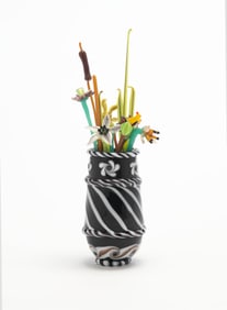 Mini Glass Vase with Flowers