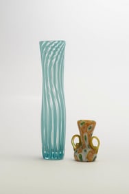 2 Glass Vases