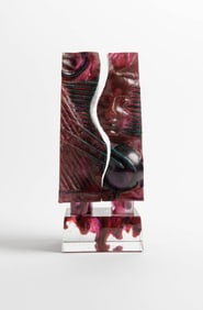 Signed Abstract Portrait Sculpture