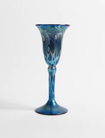 Art Glass Water Goblet
