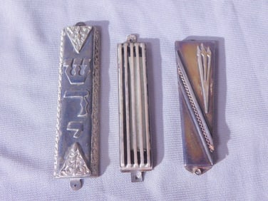 3 Sterling Silver Mezuzah
