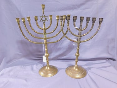 2 Brass Candleabras