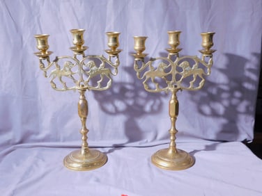 Pr Shabbat Candelabra