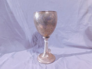 Large Sterling Kiddush Goblet