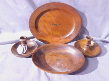 4 Jerusalem Wood Vessels