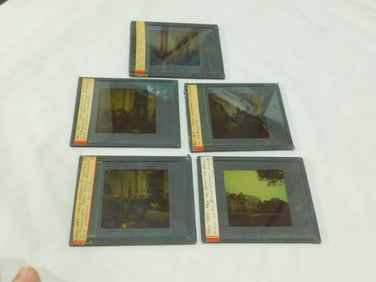 Rare Chaim Weizmn Glass Slides
