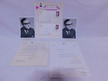Abba Eban & David Levy Ephemera