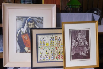 3 Judaica Framed Pictures