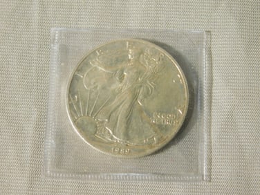 1989 Silver Eagle $1