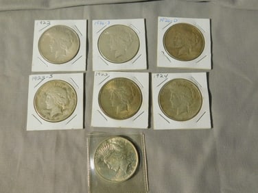 7 U.S. Silver Dollars