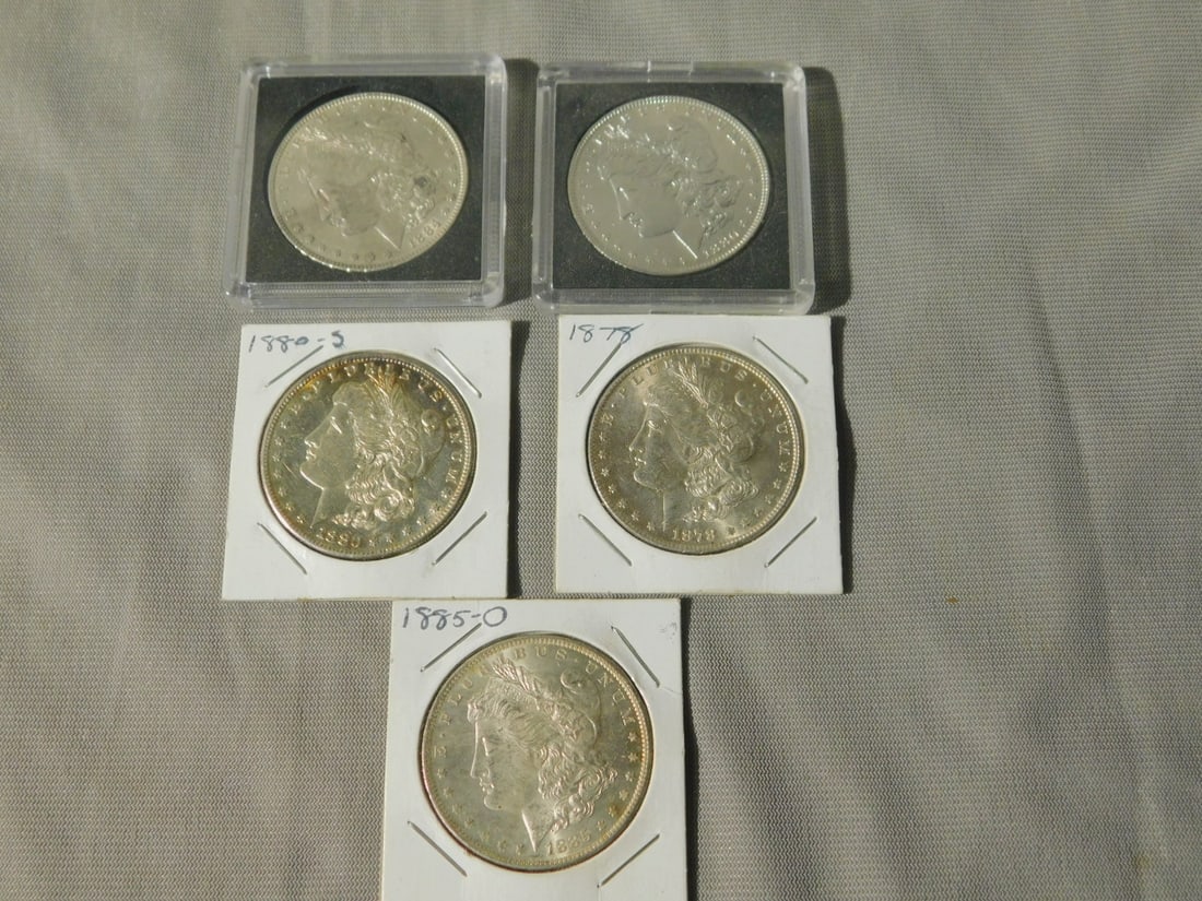 5 U.S. Silver Dollars (1 of 7)