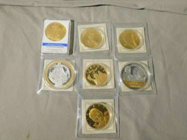 7 Gold Layered Medals