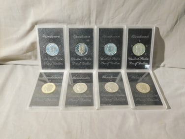 8 Ike Proof Silver Dollars