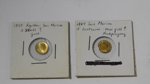 Two San Marino Mini Coins