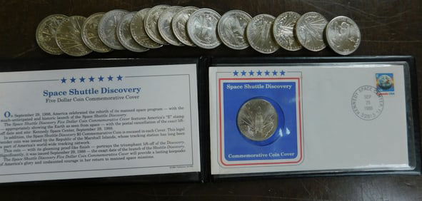 16 Space Shuttle $5 Coins