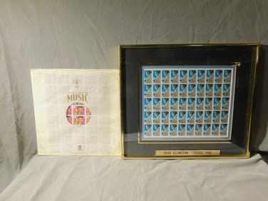 2 Musician Postage Stamp Sheets