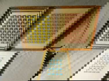 3 Framed Postage Stamp Sheets