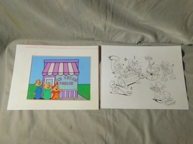 2 Unframed Cels