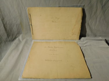 19th C, Hand Written Sheet Music