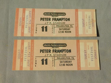 2 Peter Frampton Concert Tickets