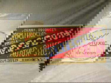 3 Vintage Cardboard &Paper Advertising Signs