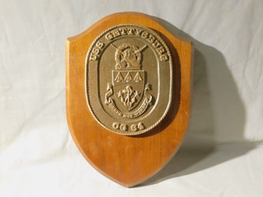 Bronze U.S. Navy Ship Plaque