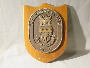 Bronze U.S. Navy Ship Plaque