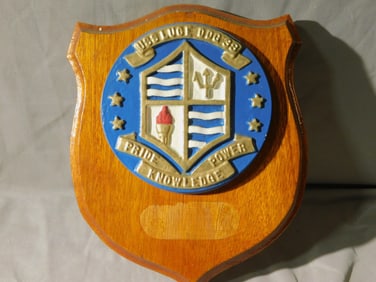 Bronze Painted U.S. Navy Ship Plaque