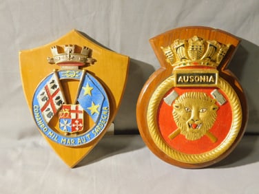 2 Small U.S. Navy Plaques